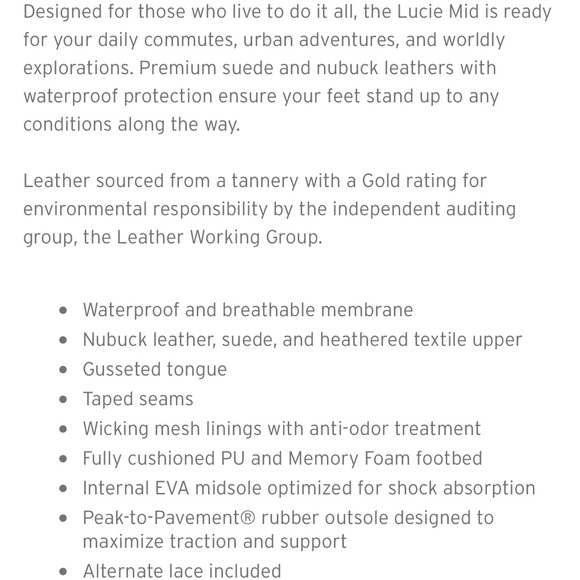 Forsake Lucie Mid waterproof outdoor sneaker boots sz 6 - Picture 12 of 12